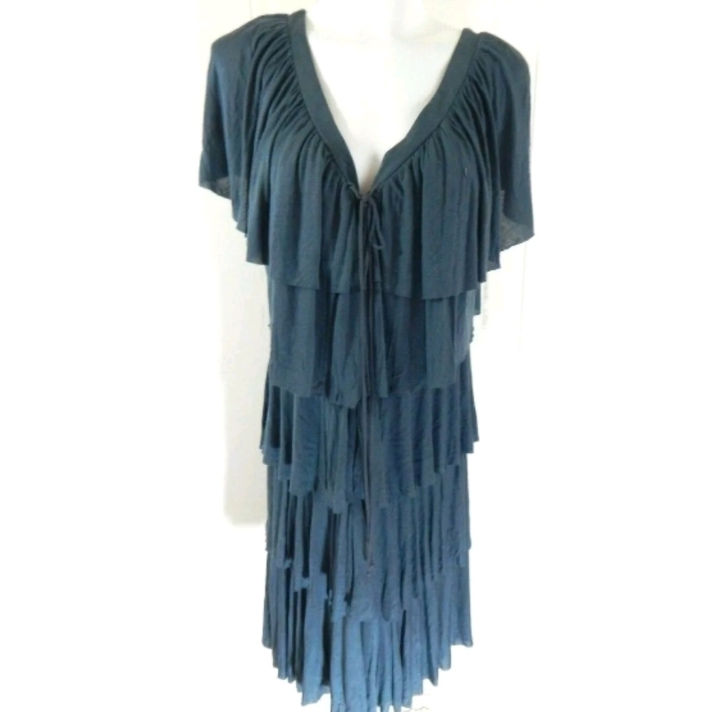 Bailey 44 Tiered Ruffle Lace‎ Up Dress